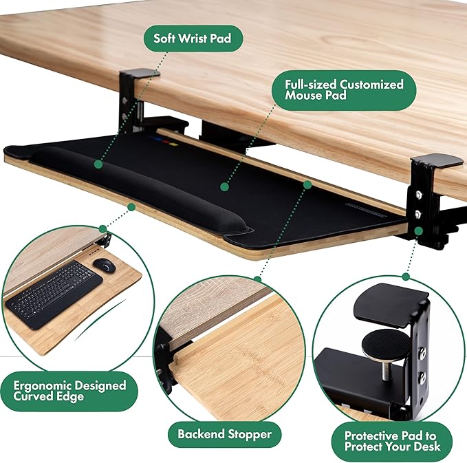 D'vine Dev Under Desk Keyboard Tray - Image 2