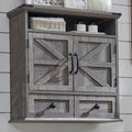 ACCOHOHO Bathroom Wall Cabinet, Farmhouse Medicine Cabinet, Adjustable Shelf by ACCOHOHO