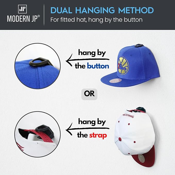 Modern JP Adhesive Hat Hooks for Wall - Image 4