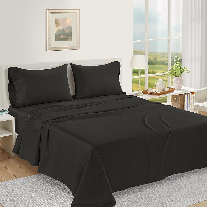 LANE LINEN Pillow Case Covers King, 100% Egyptian Cotton Sateen, Soft Cool & - Image 2