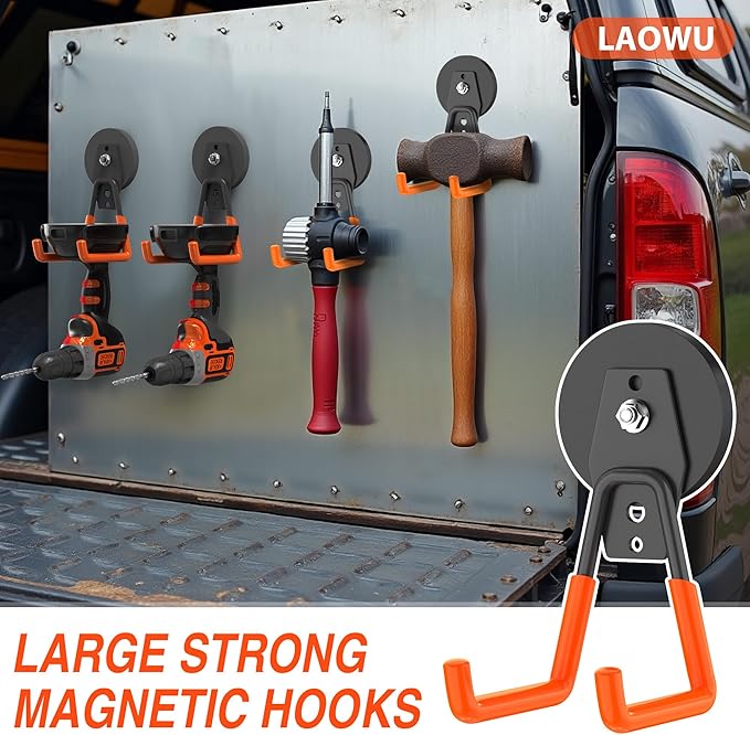 Extra Strong Magnetic Hooks for Hanging Heavy Duty, 2.6in Large Industrial - Image 5