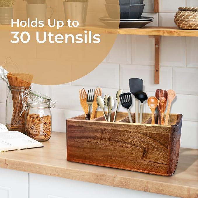Dstuff Large Kitchen Utensil Holder Organizer - Image 7