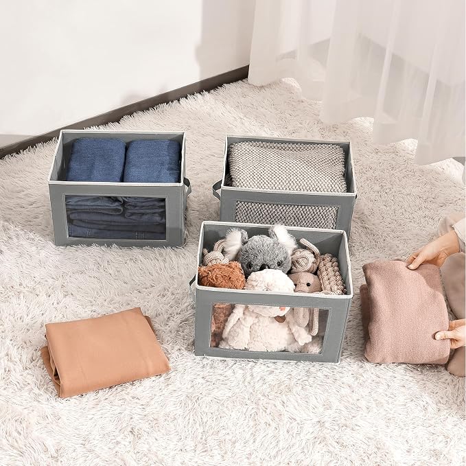 Stackable Storage Bins with Lids - Image 3