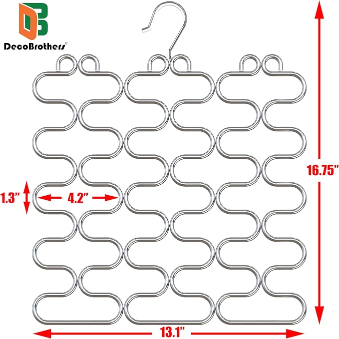 Deco Brothers Scarf Hanger for Closet, 23 Loop - Image 6