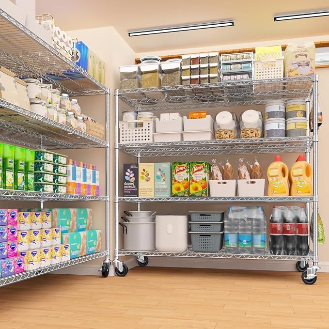 PrimeZone 4 Tier 55.5" Wx24 Dx76 H Wire Shelving - Image 9