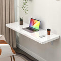 Clikuutory Wall Mounted High Gloss Folding Table, Wall Desk Fold Down by Turnyourhouseintoahome