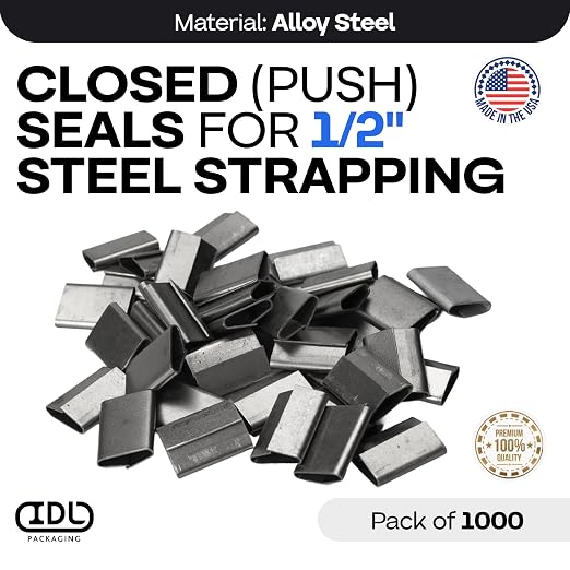 IDL Packaging Closed Seals for 1/2" Strap Width Steel Strapping - Image 2