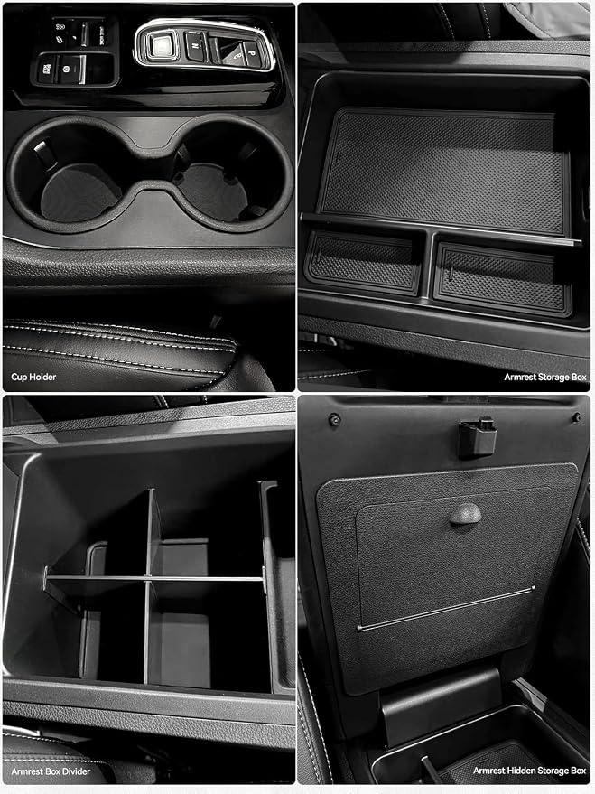 4PCS Center Console Organizer Tray - Image 5