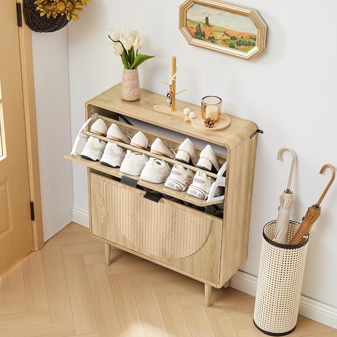 Turtle&Myrtle Modern Shoe Storage Cabinet - Image 6