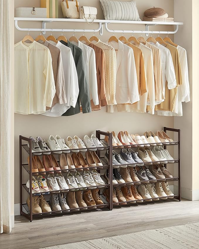 SONGMICS Shoe Rack, 8-Tier Shoe Organizer, Metal Rack - Image 4