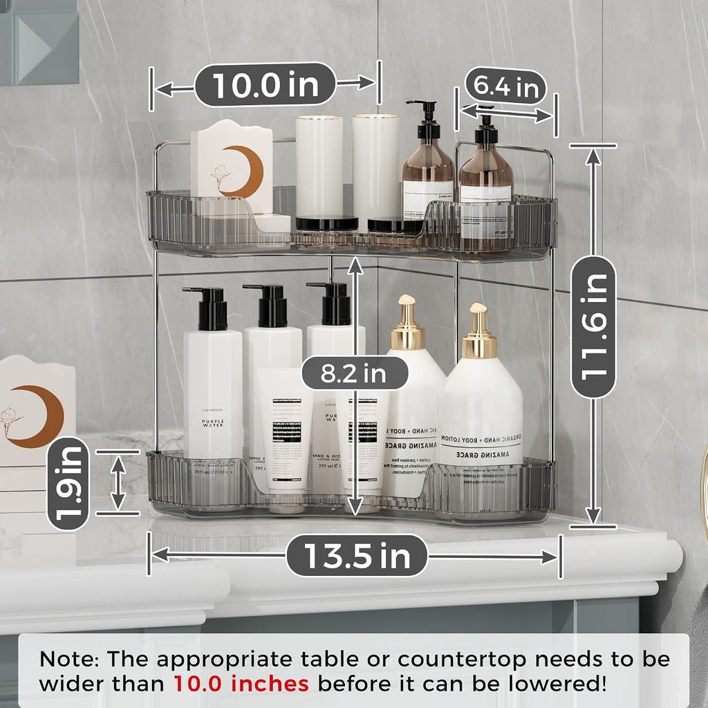 YCIA&DONE Corner Bathroom Counter Organizer, Makeup Organizer for