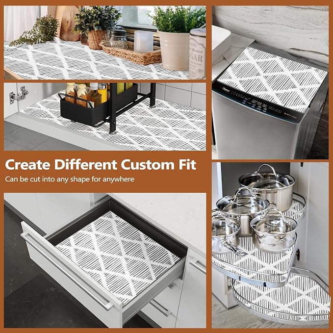 Drawer and Shelf Liner for Kitchen Cabinets, Non-Adhesive 11.8IN x 20FT Strong - Image 7