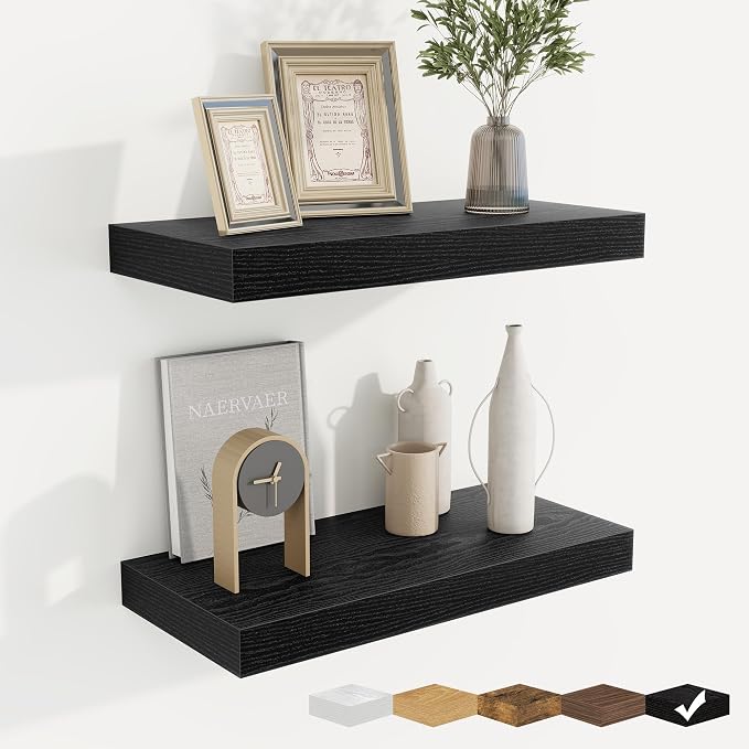 fuqing Floating Shelves for Wall, Wall Mounted Wood Floating Shelf by Fuqing