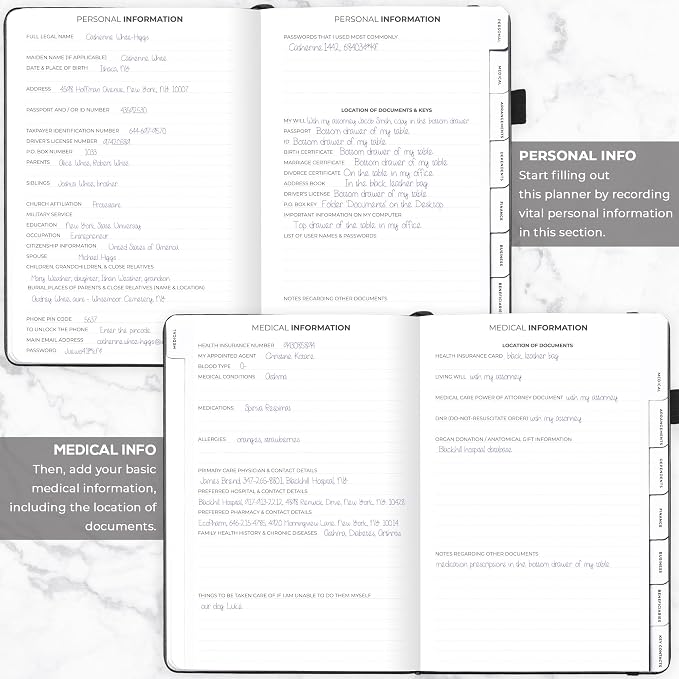 Clever Fox End of Life Planner – Final Arrangements Organizer - Image 3