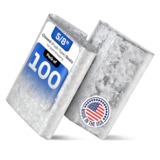 IDL Packaging Closed Seals for 5/8" Strap Width Steel Strapping by IDLPackaging