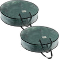 VENO 2 Pack Christmas Wreath Storage Container by Veno