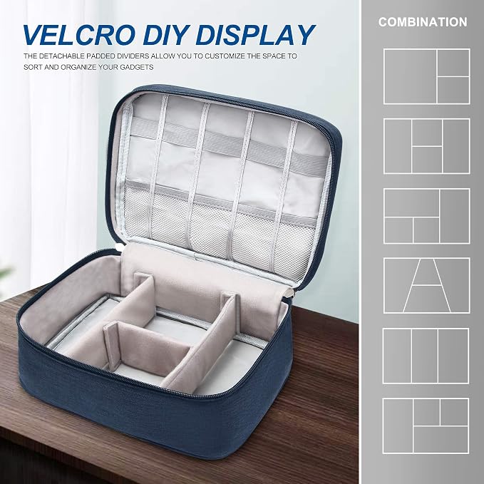 SELLYFELLY Electronics Organizer Travel Universal Cable Organizer Bag - Image 8