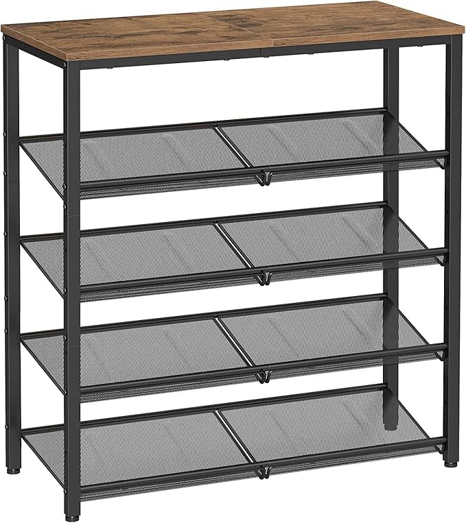 VASAGLE Shoe Rack for Entryway, 5-Tier Shoe Rack Organizer by VASAGLEbySONGMICSHOME
