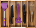 Utoplike Acacia Kitchen Drawer Organizer Expandable, Large Utensils and Cutlery by Utoplike