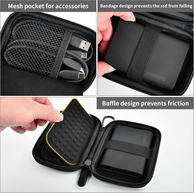 Case Compatible with Samsung T9/ T7/ T7 Shield Portable SSD 1TB 2TB 4TB - Image 5