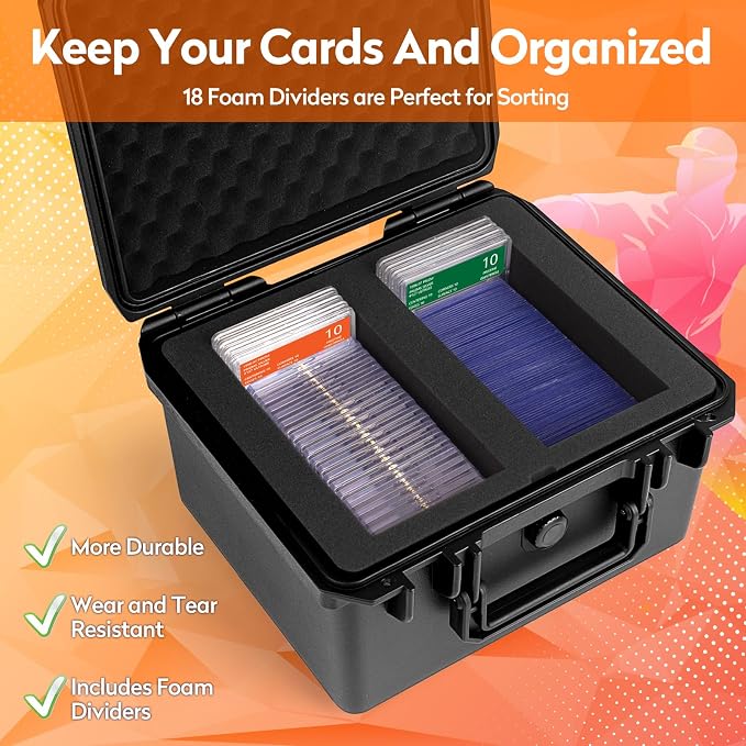 Graded Card Storage Box, Top Loaders Storage Case, Sports Trading Card Box - Image 5