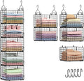 Sonyabecca 5-Tier Hanging Closet Organizer – Black Closet Storage Shelves by Sonyabecca