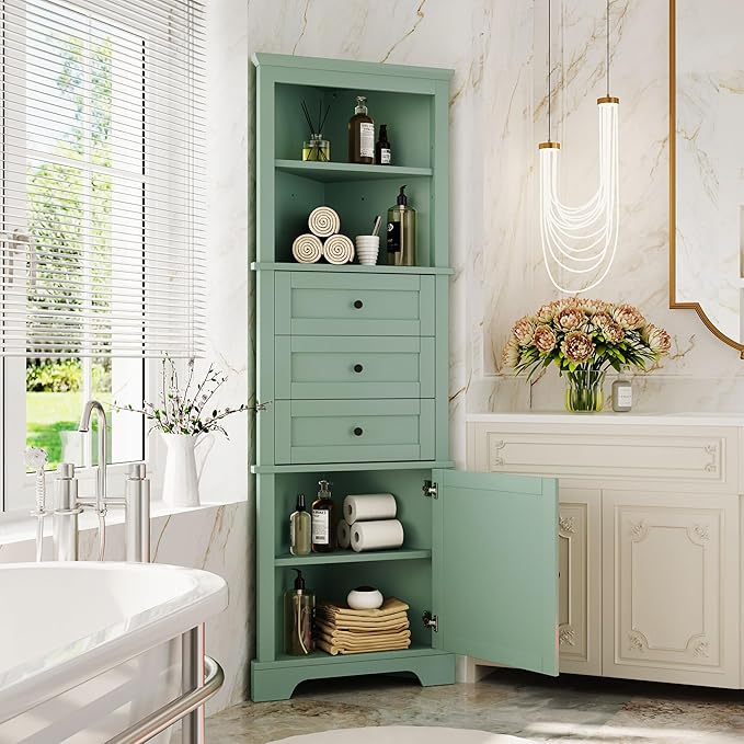68.9" Tall Triangle Corner Cabinet by GDFStudio