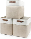 Large Fabric Storage Baskets | 50L Storage Bins, Decorative Linen Closet Baskets by Bagnizer