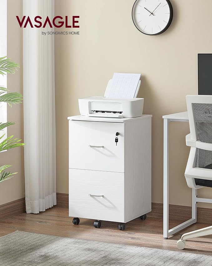 VASAGLE 2-Drawer File Cabinet, Locking Filing Cabinet - Image 2
