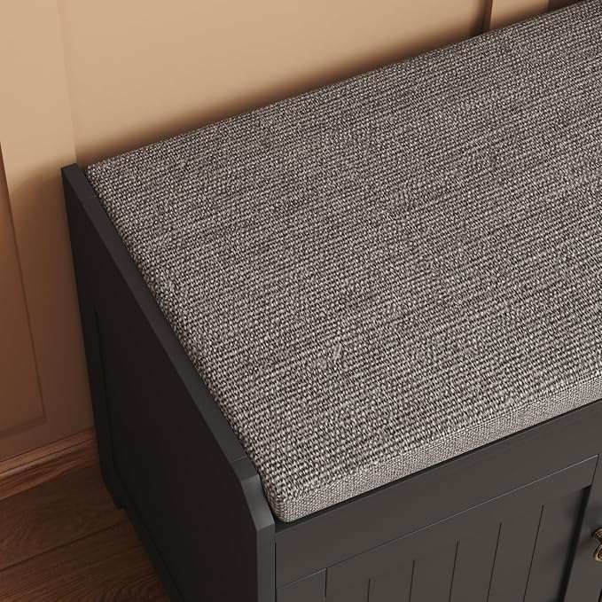 HOMEFORT 54.4" Shoe Bench with Lift Top Storage, Entryway Bench with Cushioned - Image 9