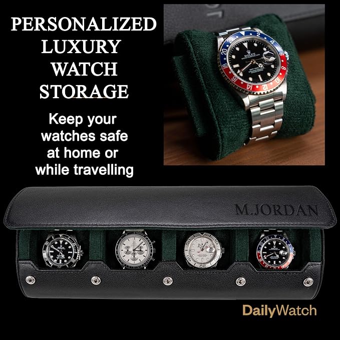 DailyWatch | Personalized Watch Roll Travel Case - Image 3
