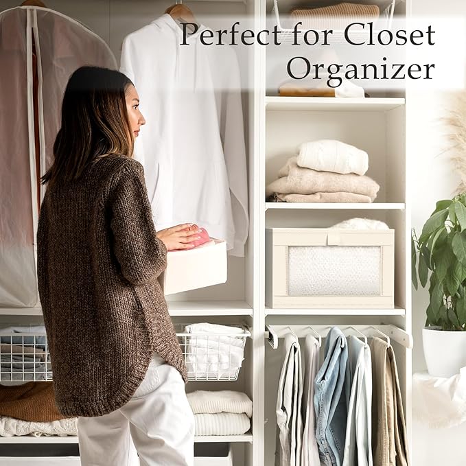 Criusia 6 Pack Linen Closet Organizers and Storage, Large Linen Closet Baskets - Image 6