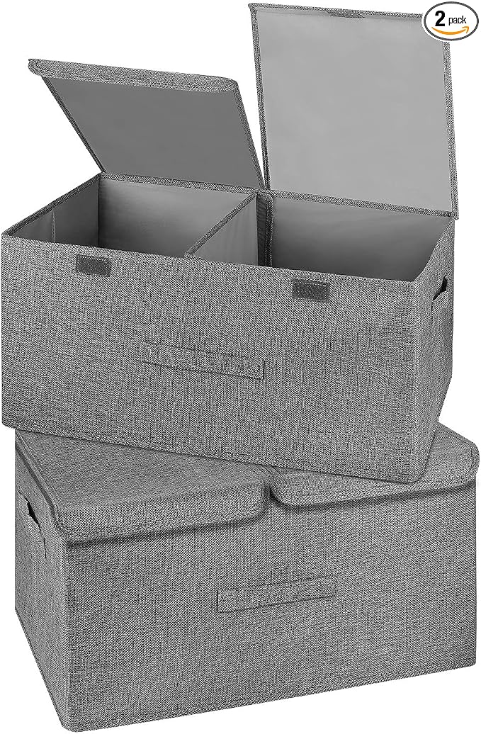 2 Pack Large Storage Boxes by Unknown