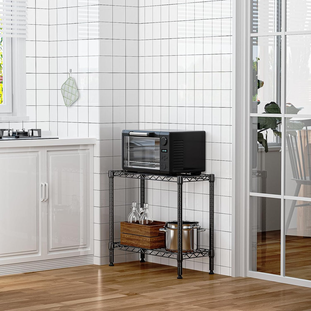 MZG 220 lbs 2 Tier Storage Rack Metal Wire Shelving Unit, Storage