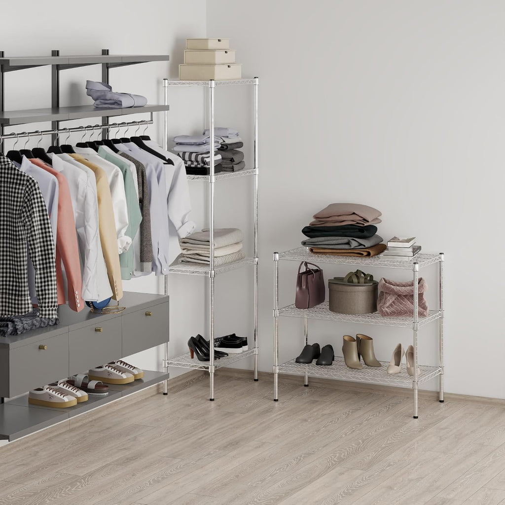18" Deep x 36" Wide x 34" Height Wire Shelving Kit | 3-Tier | NSF
