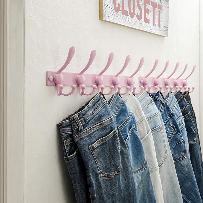 Dseap Coat Rack Wall Mount 2.0 Pro: Heavy Duty 300% Thicker, Stainless Steel - Image 5
