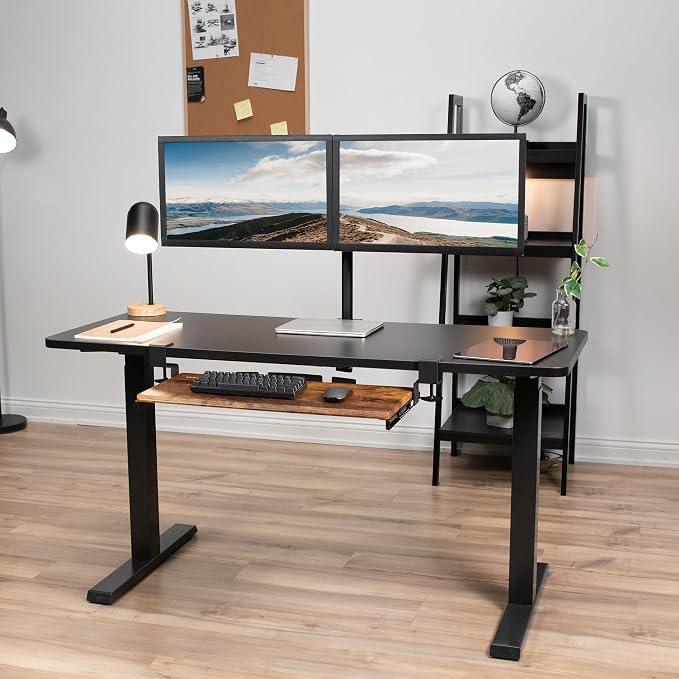VIVO Large Clamp-on Computer Keyboard and Mouse Under Desk Slider Tray - Image 9