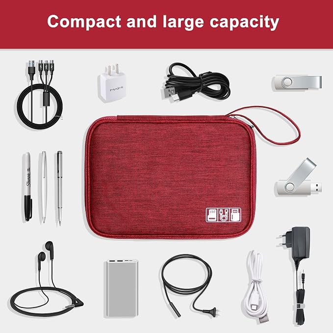 CILLA Travel Cord Organizer Case, Portable Waterproof Storage Bag - Image 5