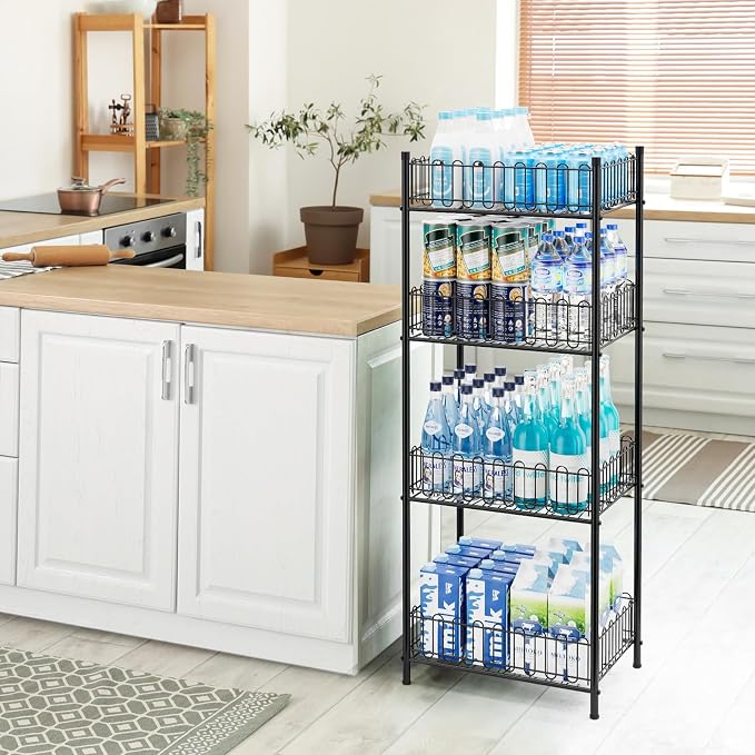 OYEAL Water Bottle Storage Holder 4 Tier Can Organizer - Image 5