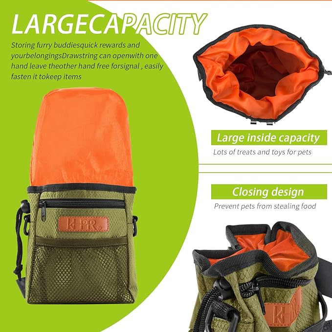Dog Treat Training Pouch Easily Carries Pet Toys Kibble, Treats Built-in Poop - Image 5