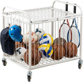 MyGift Large Capacity Metal Rolling Multi Sports Ball Cage Storage Hopper by MyGiftHome
