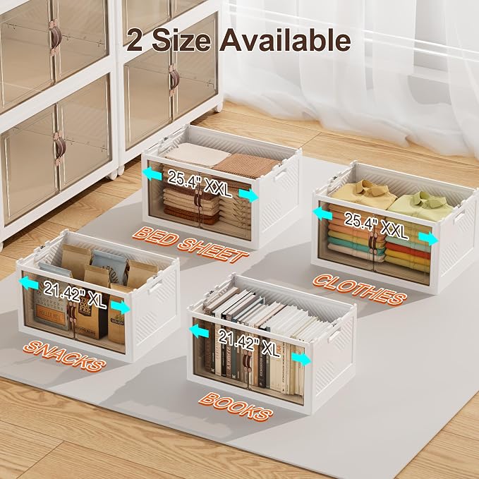 JOYMOOP Folding Storage Bins Organizer, 84 Quart Collapsible Storage Box - Image 7