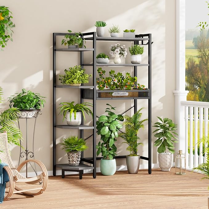 K1 Heavy Duty 7-Tier Over The Toilet Storage（with Basket and Paper Hook） - Image 9