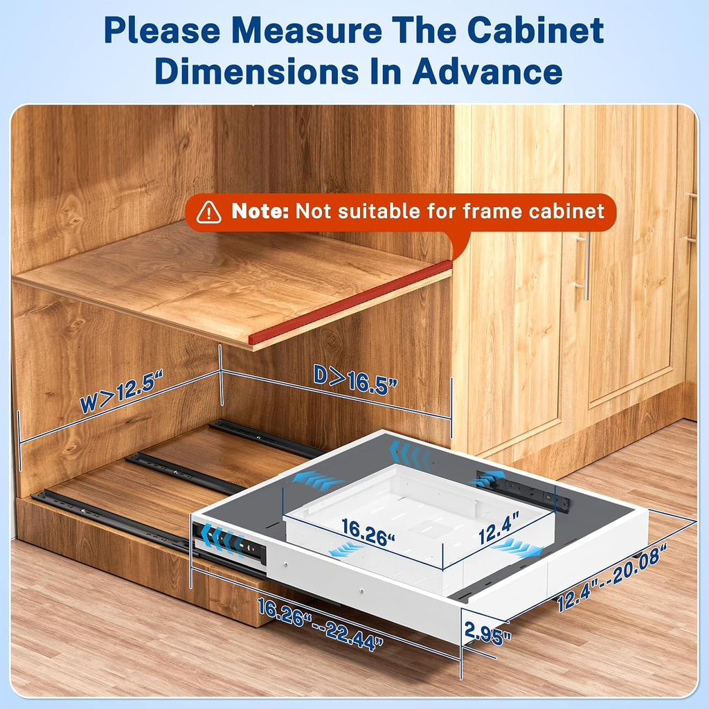 Pull Out Cabinet Organizer Expandable (12.4"-20.08")W &