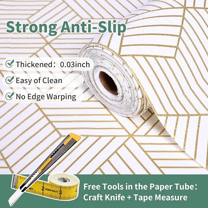 Shelf Liners for Kitchen Cabinets 12in x 30FT, Non Adhesive Cabinet Liner - Image 2