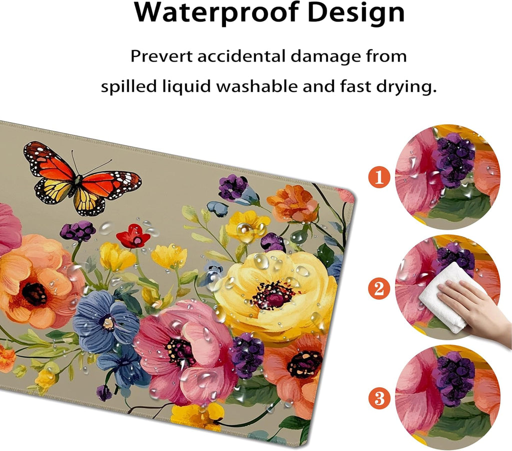 31.5”x11.8”Large Gaming Mouse Pad for Desk, Mouse Mat with Seamed