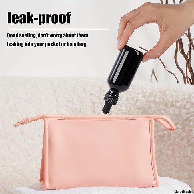 48 Pcs, 2oz Glass Dropper Bottle, Leakproof Tincture Bottles - Image 4