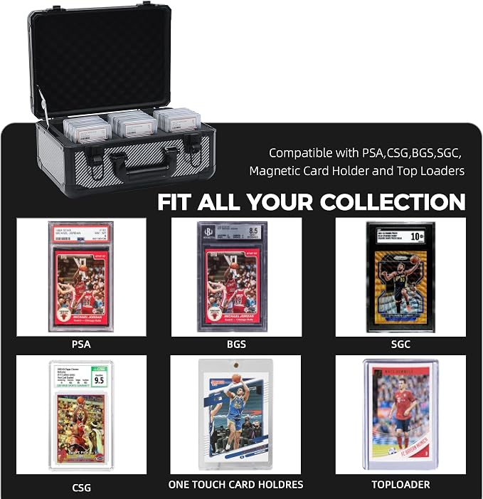 Graded Card Storage Box; Durable Sports, PSA Card Storage Case- Trading Card - Image 2