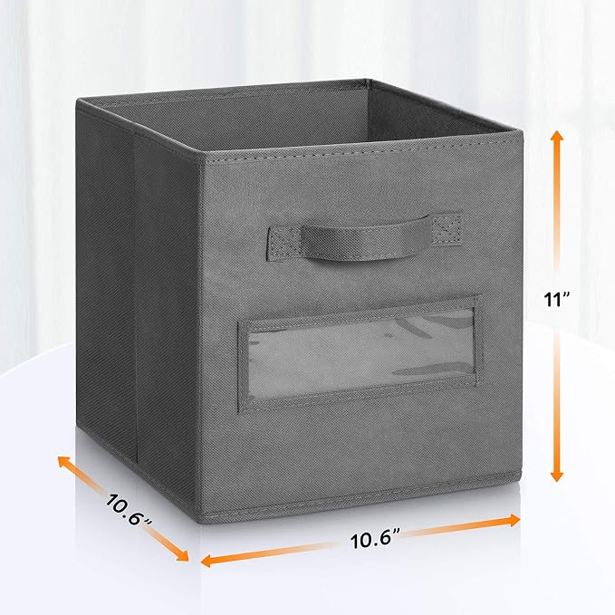 artsdi 11 Inch Storage Cube, Storage bin Foldable Fabric Cube Storage Bins - Image 3