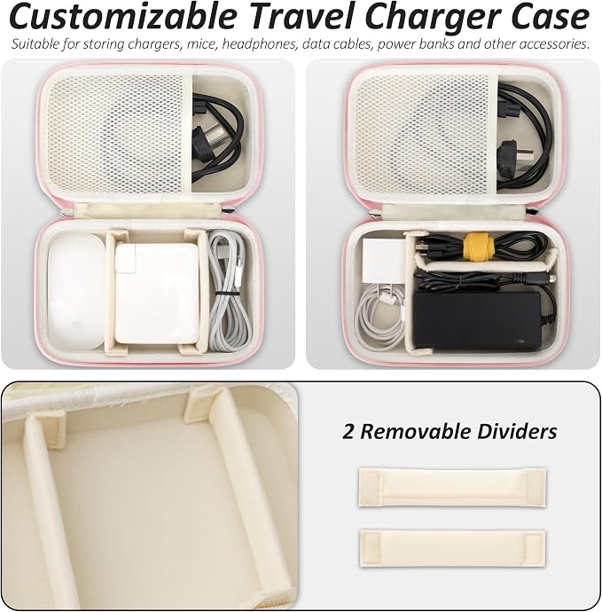 Charger Case for Macbook, Portable Tech Electronic Organizer Bag, Travel - Image 4